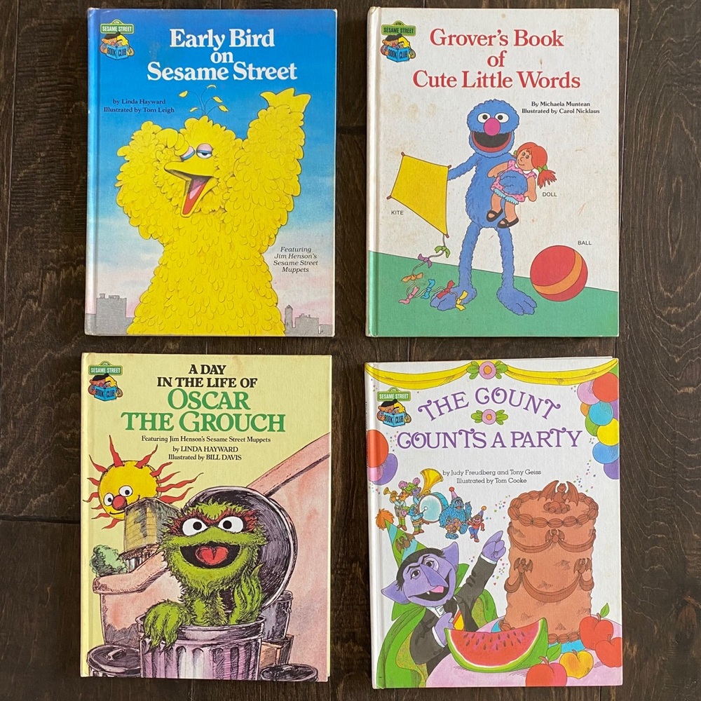 Vintage 1980-85 Sesame Street Books